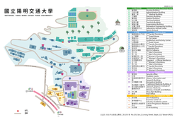陽明校區圖資大樓位置示意圖